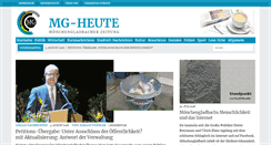 Desktop Screenshot of mg-heute.de